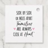 By Side or Miles Apartファミリがハートに近い フェイバータグ (裏面)