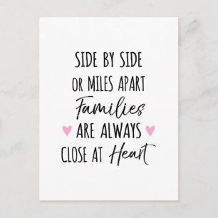 By Side or Miles Apartファミリがハートに近い ポストカード