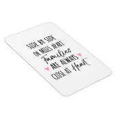 By Side or Miles Apartファミリがハートに近い マグネット (右側)