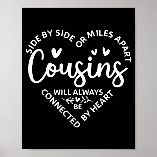 By Side Side Miles Apart Cousins ポスター (正面)