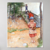 By The Cellar - Carl Larsson 1917 ポスター (正面)