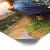 By the River by Daniel Ridgway Knight ポスター (角)