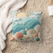 'By The Sea' クッション (ブランケット)