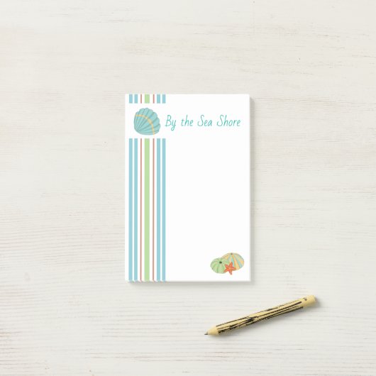 By the Sea Shore Post-It Notes ポストイット (デスク上)