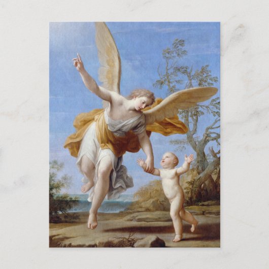 By the Seashawater Angel and Child ポストカード (正面)