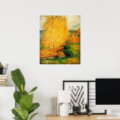 By the Stream, Autumn - Paul Gauguin - c1885 ポスター (ホームオフィス)