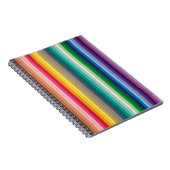 BYB2無地のストライプの壁紙カラフル背景 ノートブック (右側)