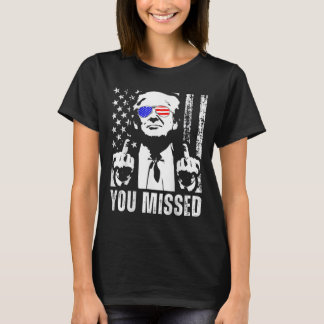 (Byck)あなたは2024米恋しく思国旗トランプ Tシャツ
