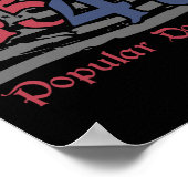 Byck By 45 47デマンドア人気があるメリカおもしろいフラッグTr ポスター (角)