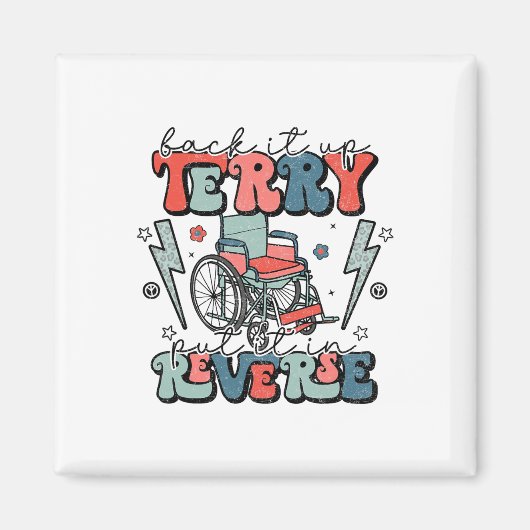 Byck It Up Terry 7月4日の逆おもしろい マグネット (正面)