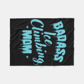 Byd Ice Climbing Mom Winter Ice Climbing  フリースブランケット (正面(横))