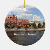 Bydgoszcz，ポーランドの街並 セラミックオーナメント (裏面)
