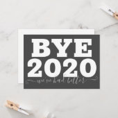 Bye 2020我々は良かった カード (正面/裏面インサイチュ)