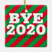 Bye 2020我々は良かった セラミックオーナメント (正面)