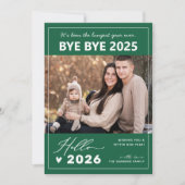 Bye 2024 Hello 2025 | メリーモダンクリスマスの写真 シーズンカード (正面)