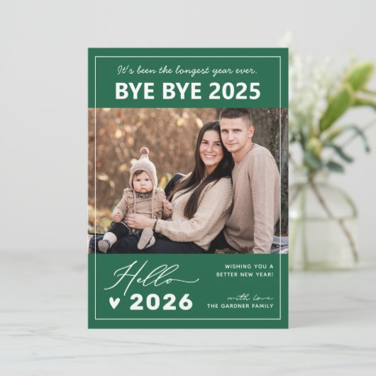 Bye 2024 Hello 2025 | メリーモダンクリスマスの写真 シーズンカード (スタンド正面)