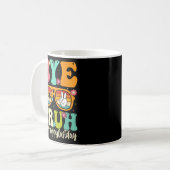 Bye Bruh私たちは学校の学生の最後の日にティーチ コーヒーマグカップ (正面左)