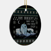 Bye Buddy H opeあなたのパパ醜いクリスマスを見つける セラミックオーナメント (右)