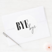 Bye bye ラウンドシール (封筒)