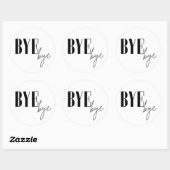 Bye bye ラウンドシール (シート)