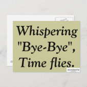 "Bye-Bye" – 真実 ポストカード (正面/裏面)