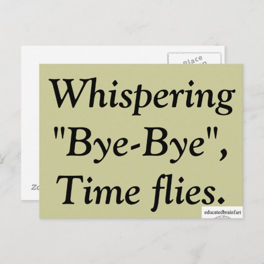 "Bye-Bye" – 真実 ポストカード (正面/裏面)