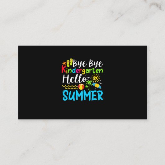 Bye Bye Kindergarten Hello Summer 名刺 (正面)