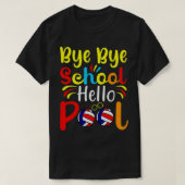 Bye Bye School Hello Pool Beach Volley Student Bal Tシャツ (デザイン正面)