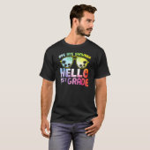 Bye Bye Summerこんにちは1年生グラデーション戻るSc Tシャツ (正面フル)