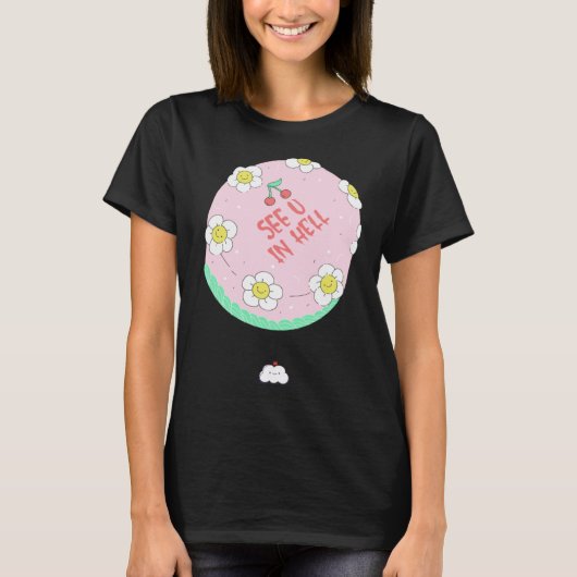 Bye Cake  Idea Breakup Farewell Team Colleague Tシャツ (正面)