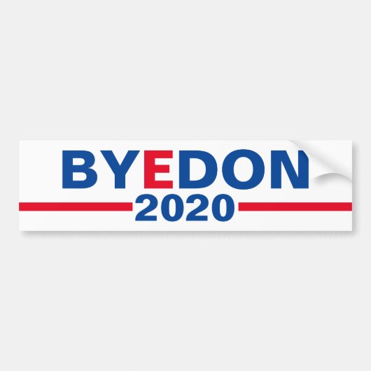 「Bye Don 2020」キャンペーンBumper Stecker バンパーステッカー (正面)