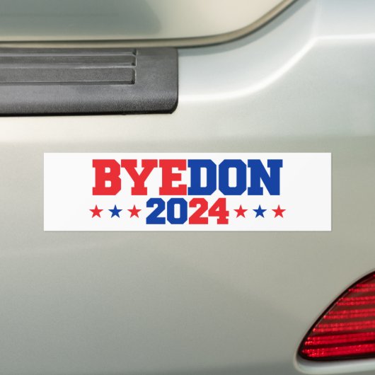 Bye Don 2024彼をロックするByeDonアンチ – トランプ バンパーステッカー (車上)