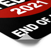 Bye Don End Of An Error Anti Trump Inauguration Gi ポスター (角)
