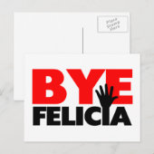 Bye Feliciaハンドウェーブ ポストカード (正面/裏面)
