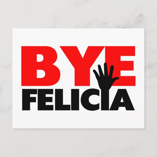 Bye Feliciaハンドウェーブ ポストカード (正面)