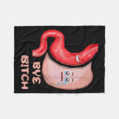 Bye Funny Gastric Sleeve Surgery Stomach  フリースブランケット (正面(横))