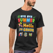 Bye Goodbye Summer Hello 6th Grade Back To School  Tシャツ (正面)