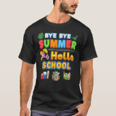 Bye Goodbye Summer Hello School Back To School Kid Tシャツ (正面)
