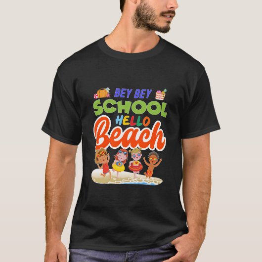 Bye School Hello Beach Graduation Day 2023 Tシャツ (正面)