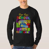 Bye School Hello Video Games Last Days Of School S Tシャツ (正面)