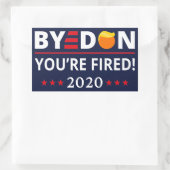 ByeDon 2020あなたはバイデン氏おもしろいハリスアートIIを解雇 長方形シール (バッグ)
