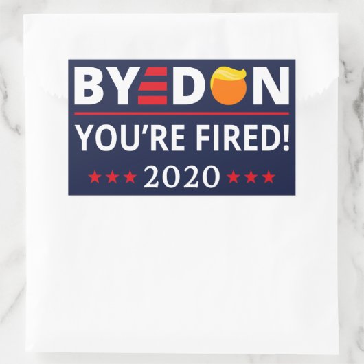 ByeDon 2020あなたはバイデン氏おもしろいハリスアートIIを解雇 長方形シール (バッグ)