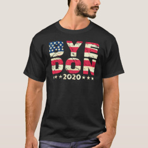 BYEDON 2020アンチ·トランプ·ヴィンテージ·アメリ動揺してカ人 Tシャツ