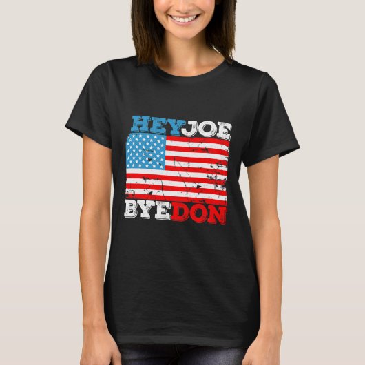 Byedon 2020フラグ – Bye Don Hey Joeバイデン氏サポートS Tシャツ (正面)