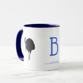 BYOのヒクイドリ族(Casuariusのcasuarius) Glass B マグカップ (正面左)