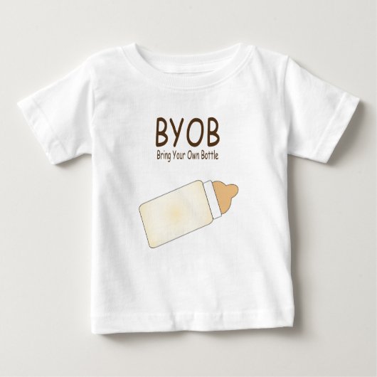 BYOBの乳児のTシャツ ベビーTシャツ (正面)
