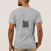 BYOBはあなた自身の銀行- BitcoinのTシャツ及びqrコードです Tシャツ (裏面)