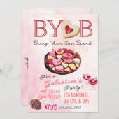 BYOBシャルキュテリーボードガレンティンのパーティー招待状 招待状 (正面/裏面)