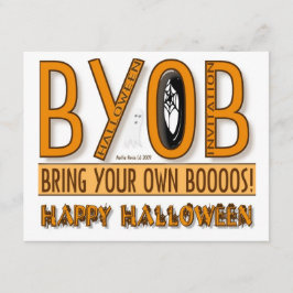 BYOB: ブーイングのハロウィンのあなた自身の招待状を持って来て下さい 招待状