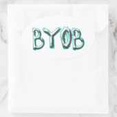 BYOB 楕円形シール (バッグ)